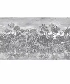 Brand Mckenzie Wallpaper & Paint Tropical Reflections Wallpaper, Black & White 7 Brand Mckenzie Wallpaper & Paint Tropical Reflections Wallpaper, Black & White