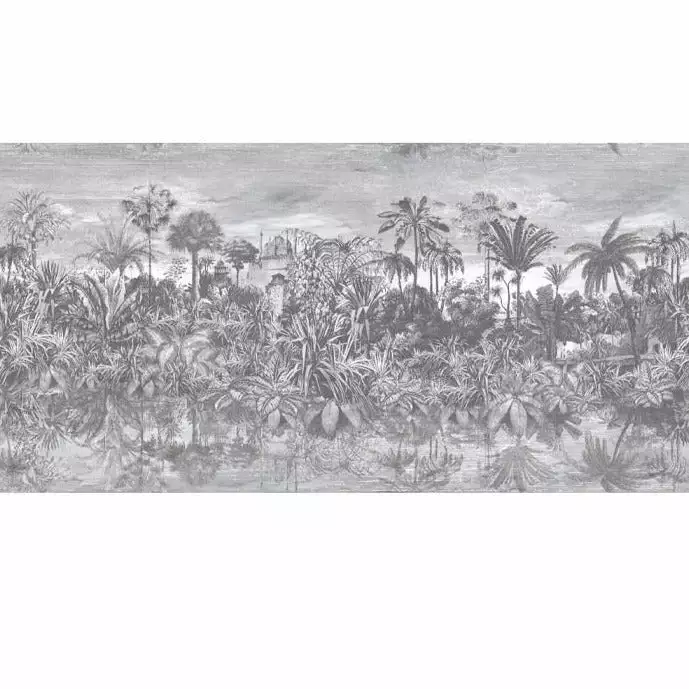 Brand Mckenzie Wallpaper & Paint Tropical Reflections Wallpaper, Black & White 5 Brand Mckenzie Wallpaper & Paint Tropical Reflections Wallpaper, Black & White