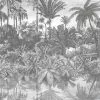 Brand Mckenzie Wallpaper & Paint Tropical Reflections Wallpaper, Black & White 2 Brand Mckenzie Wallpaper & Paint Tropical Reflections Wallpaper, Black & White