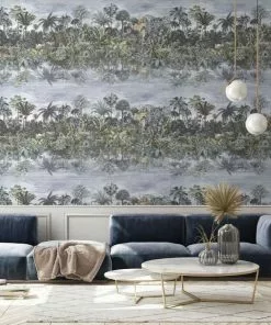 Brand Mckenzie Wallpaper & Paint Tropical Reflections Wallpaper, Green