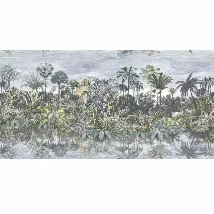 Brand Mckenzie Wallpaper & Paint Tropical Reflections Wallpaper, Green 5 Brand Mckenzie Wallpaper & Paint Tropical Reflections Wallpaper, Green