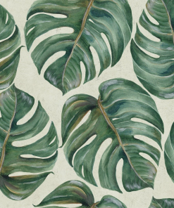 Mind The Gap Tropical Leaf Wallpaper Memphis To Miami