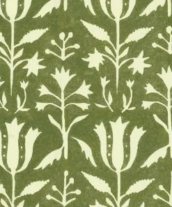 Mind The Gap Tulipan Herbal Wallpaper Folk Couture