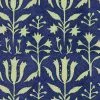 Mind The Gap Folk Couture Tulipan Indigo Wallpaper