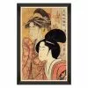 Mind The Gap - Kitagawa Utamaro - Two Beauties Framed Art Indigena 2 Mind The Gap - Kitagawa Utamaro - Two Beauties Framed Art Indigena