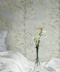 BN Van Gogh Wallpaper Spring Bloom - Soft Blue