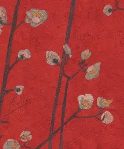 Thedesignyarduk Van Gogh Wallpaper Flowering Plum Orchid Light Brown 15 Thedesignyarduk Van Gogh Wallpaper Flowering Plum Orchid Light Brown