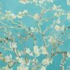 BN Les Jardins Royaux Van Gogh Wallpaper - Almond Blossom Sky Blue
