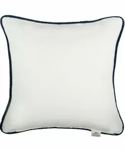 Mind The Gap Vintage Anchors Linen Embroidered Cushion