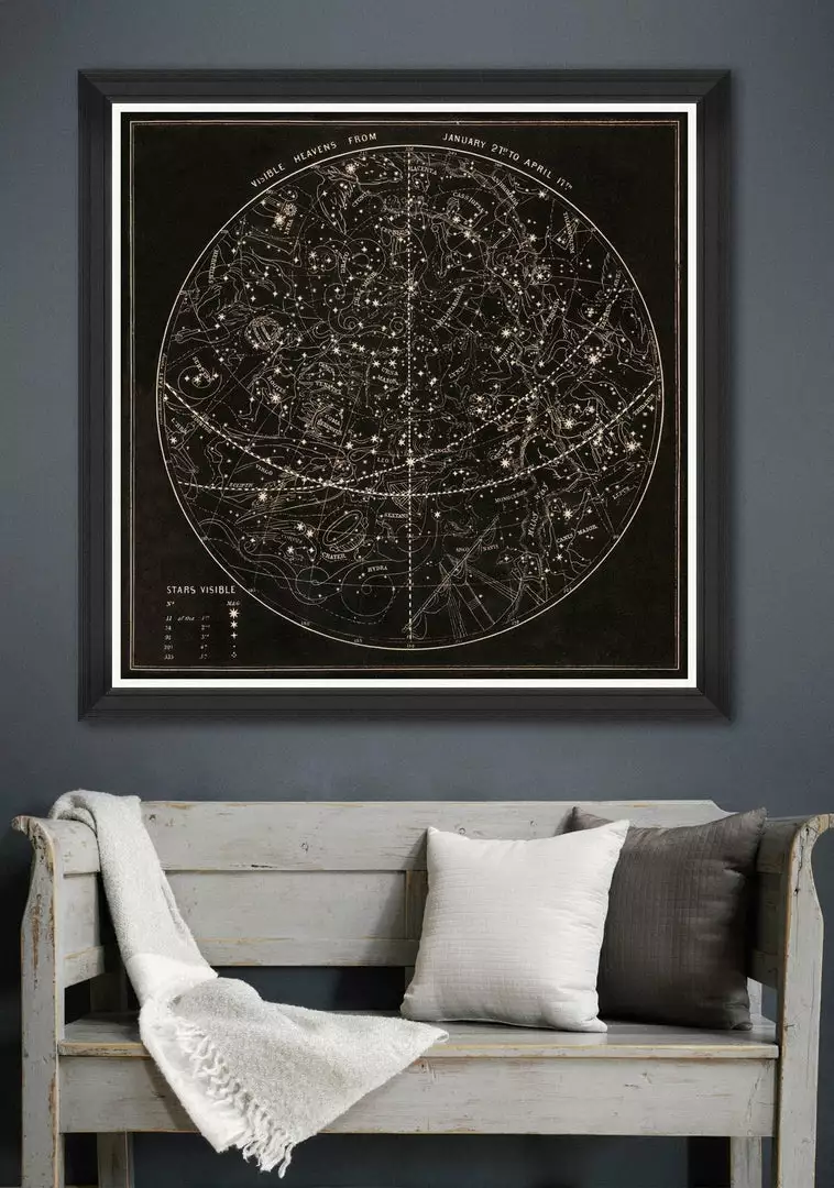 The Design Yard New Visible Heavens Framed Art 4 The Design Yard New Visible Heavens Framed Art