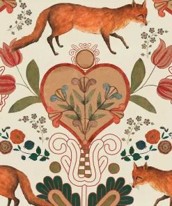 Mind The Gap The Vixen - Anthracite Wallpaper Folk Couture 9 Mind The Gap The Vixen - Anthracite Wallpaper Folk Couture