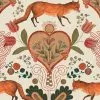 Mind The Gap Rose & Thorn The Vixen - Cream Wallpaper