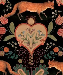 Mind The Gap Rose & Thorn The Vixen - Cream Wallpaper