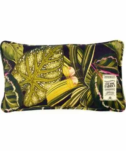 Mind The Gap Amazonia Linen Cushion Small Havana Tropicana
