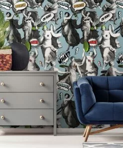 Mind The Gap Watch Out! Blue Wallpaper