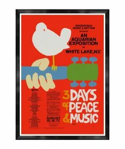 Mind The Gap Framed Art Woodstock '69 Poster