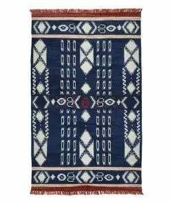 Mind The Gap Bohemian Dream Kapadokia- Indigo Wool Kilim Medium