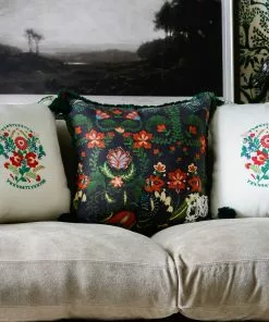 Mind The Gap Folk Couture Zabola Linen Cushion