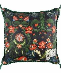 Mind The Gap Folk Couture Zabola Linen Cushion