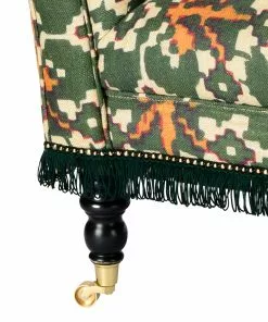 Mind The Gap Anatolia Chaise Lounge Zold Linen Rose & Thorn