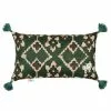 Mind The Gap Zold Linen Small Cushion